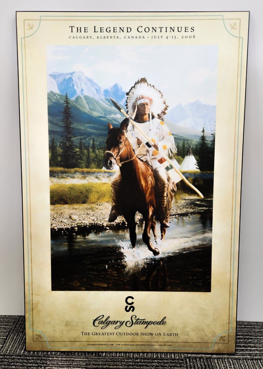 Framed poster